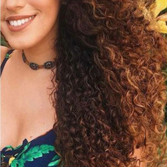 Ombre Human Hair bundles Curly 1B/30 18”x4